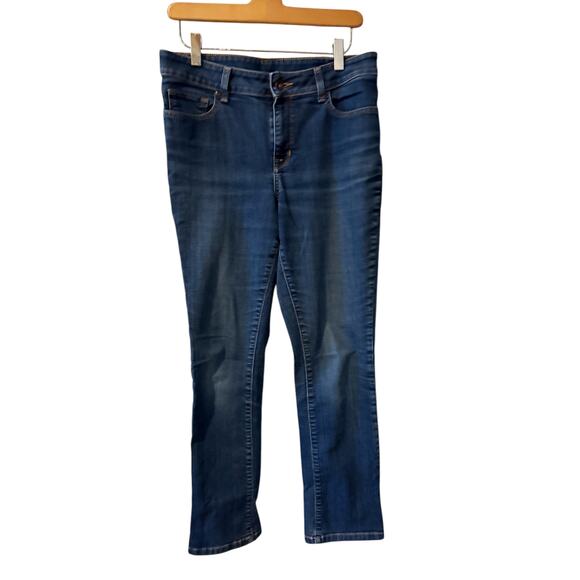 LL Bean Favorite Fit Denim Jeans Blue 8 - Picture 1 of 6